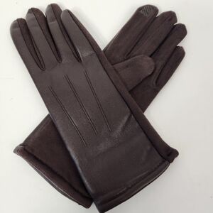Faux Leather Brown Gloves Size S/M NWOT Unisex NEW driving gift